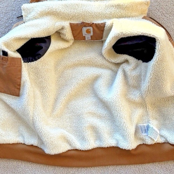 Carhartt Weathered Duck Wildwood Tan Canvas Women’s Jacket size XL - Picture 7 of 15